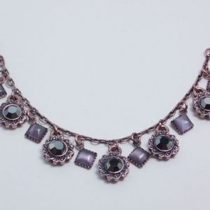 Lia Sophia Demure Copper Tone w/Lavender Charms